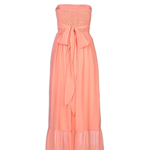 NWT coral maxi strapless dress size L - Picture 2 of 7